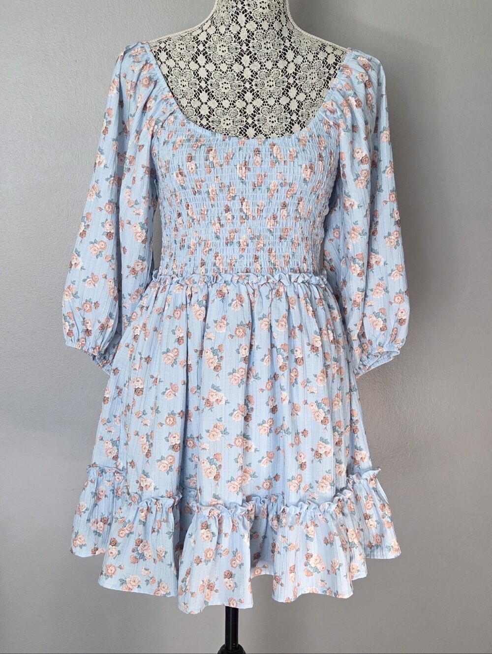 Altar'd State The Tori Smocked Floral Dress